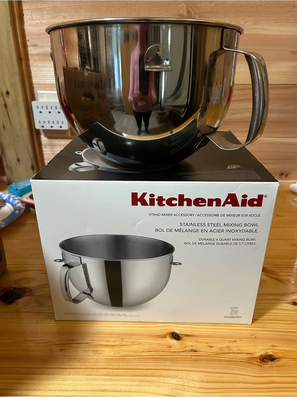 KitchenAid Stainless Steel Mixing Bowl with Handle - Silver - Picture 1 of 2